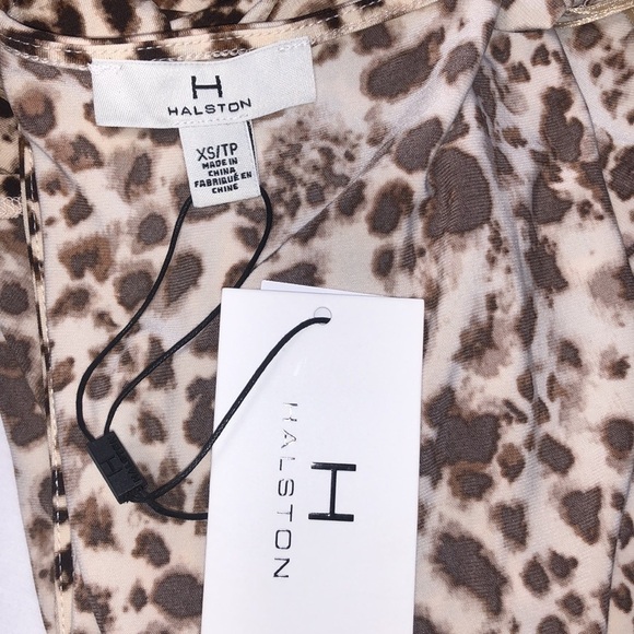 LAST ONE AVAILABLE!! New H by Halston Women's Leopard Print Wrap Dress - Picture 4 of 11